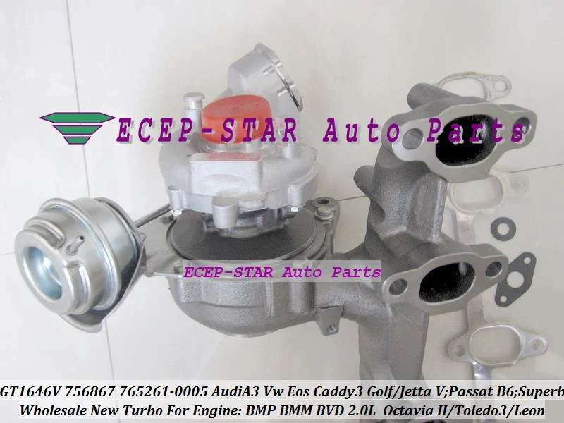 GT1646V 756867 765261 756867-0003 765261-0005 Turbo Turbocharger For AUDI A3 VW Golf Jetta Passat B6 Superb Octavia 2 Toledo 3 Leon BMP BMM BVD 2.0L TDI (1)