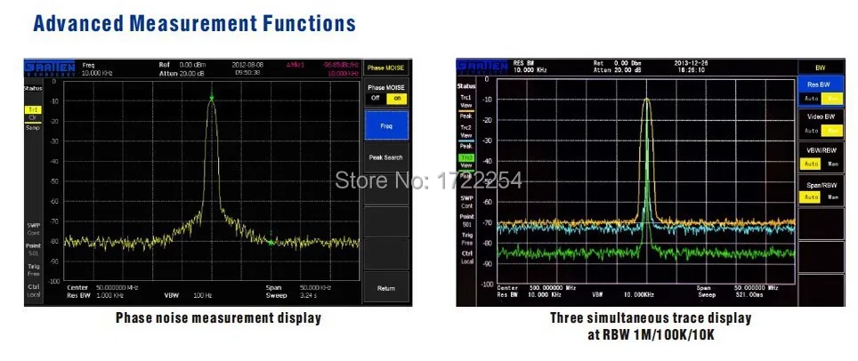 ATTEN GA4033+ TG 9 кГц~ 3 ГГц цифровой анализатор спектра анализатор частоты с отслеживанием генератора