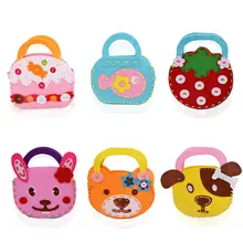6 Style Children Kids Handmade Bags Nonwoven Fabric Puzzles DIY Crafts For Kids Learning And Educational Toys
