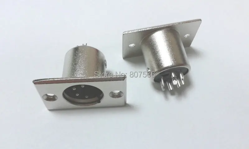 20 шт. металлический 4 контактный разъем XLR на шасси|connector panel|connector 20xlr connector pin |