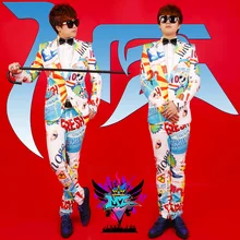 Лидер продаж мужская одежда DJ цвет изображения костюм пальто певица костюмы для мужчин Тонкий Досуг Мужчины Плюс Размер формальное платье костюмы