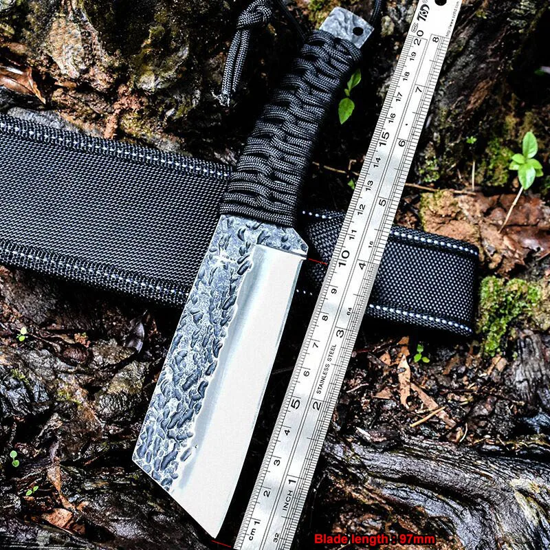 

Tactical Survival Knife Outdoor Hunting Camping Knives Pocket EDC Fishing Cutting Tools Peeling Fixed Blade with Nylon Sheath