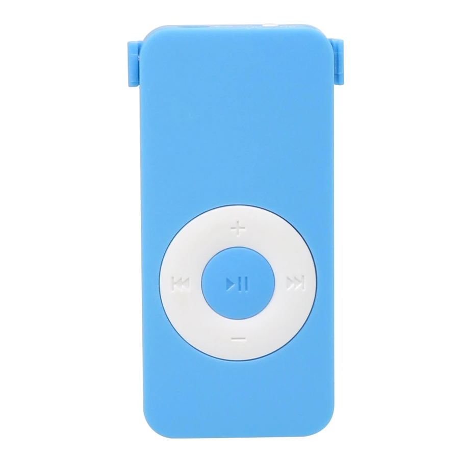 Портативный mp3-плеер с отверстием для tf-карты, мини USB MP3-плеер с 3,5 мм стерео разъемом, спортивный Mp3 музыкальный плеер - Цвет: blue
