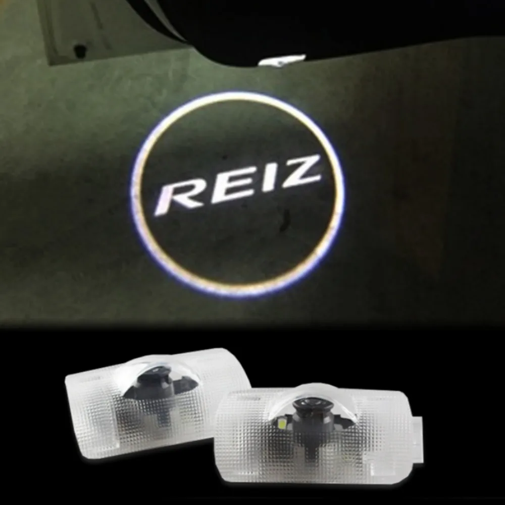 JURUS 2pcs HD LED Car Door Welcome Light Ghost Shadow Light Logo Projector For Toyota Mark