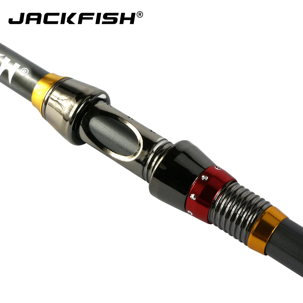 JACKFISH Высококачественная телескопическая удочка из углеродного волокна для морской ловли карпа спиннинговое удилище pesca 2,1/2,4/2,7/3,0 м