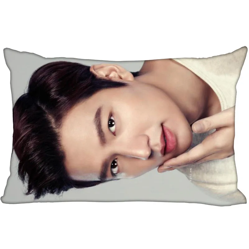 

ShunQian Custom Lee Min ho New Rectangle Pillowcase Wedding Decorative Soft No Fade Pillow Cover Customize Gift