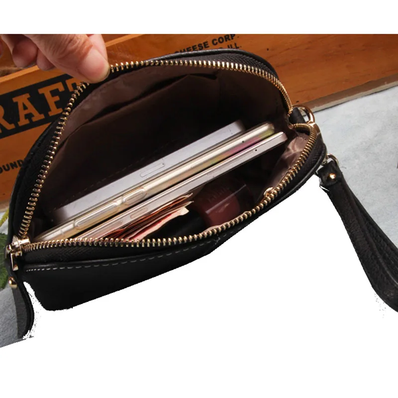 Косметичка из натуральной кожи чехол женская сумка женский клатч кошелек