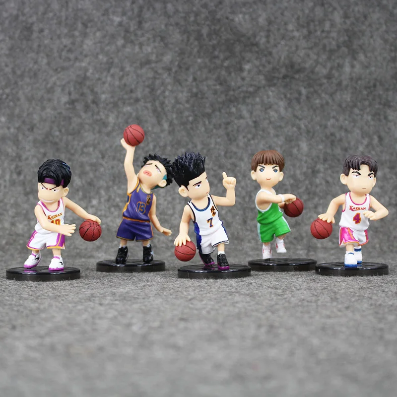 2 стиля 5 шт./лот SLAM DUNK Shohoku баскетбольный плеер аниме фигурка кукла ханамичи