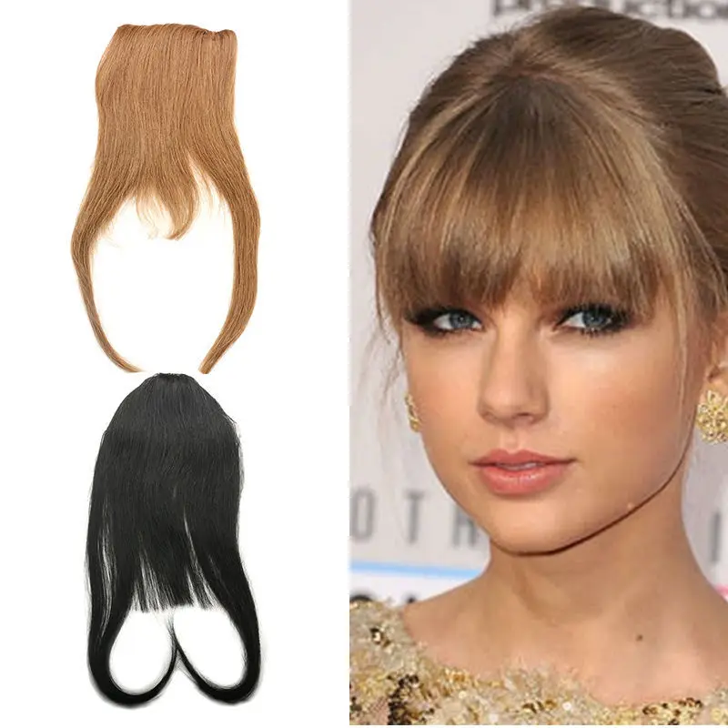 100% Human Hair Fringe Bangs 25g Clip In/On Side Natural Hair Bangs Xu Chang Product Bangs Human Hair Extensions