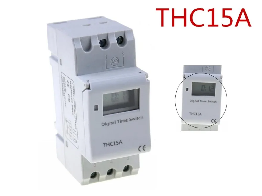 THC15A zb18B timer switchElectronic Weekly 7Days Programmable Digital ...