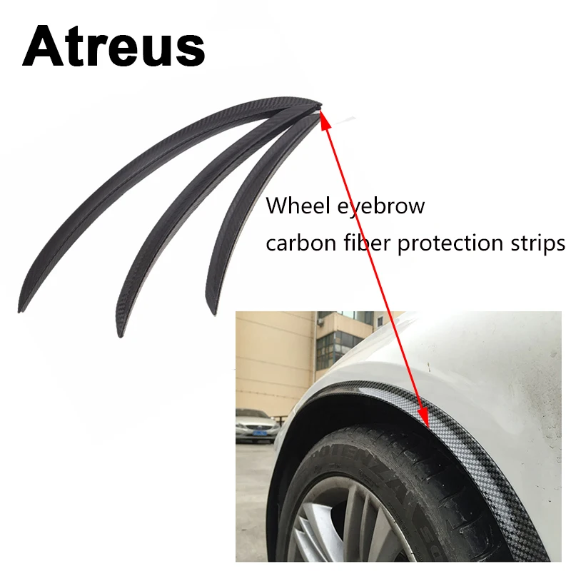 Atreus1pc автомобиль крыло защиты колеса шин край бровей углерода Наклейки для BMW E46 E39