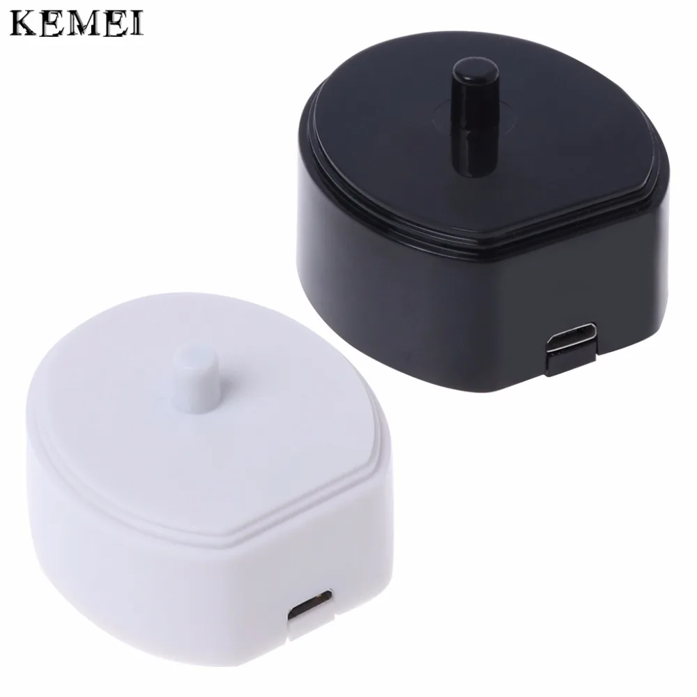 Kemei электрическая Портативный 5 В 500ma Зубная щётка Зарядное устройство зарядки Колыбели USB кабель для передачи данных линии Портативный База
