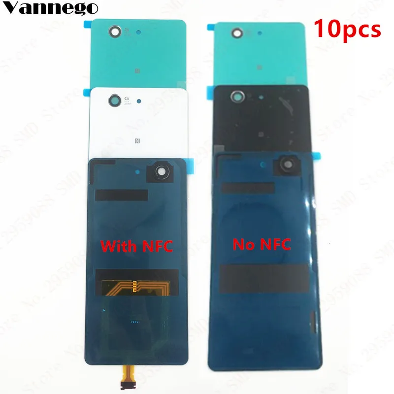 Vannego 10 шт. для Sony Xperia Z3 Compact D5803 D5833 чехол стеклянный корпус батареи Чехол Mini Замена