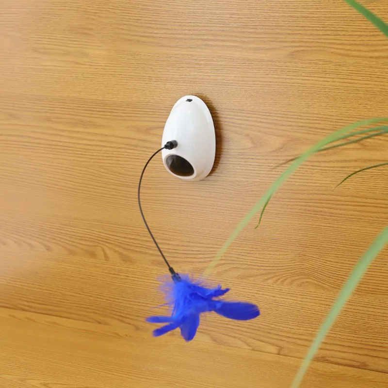 Cat Interactive tumbler Ball Degree Self Rotating Ball Automatic LED Light Entertainment Exercise Cat Toy With Feather Cat Interactive tumbler Ball Degree Self Rotating Ball Automatic LED Light Entertainment Exercise Cat Toy With Feather