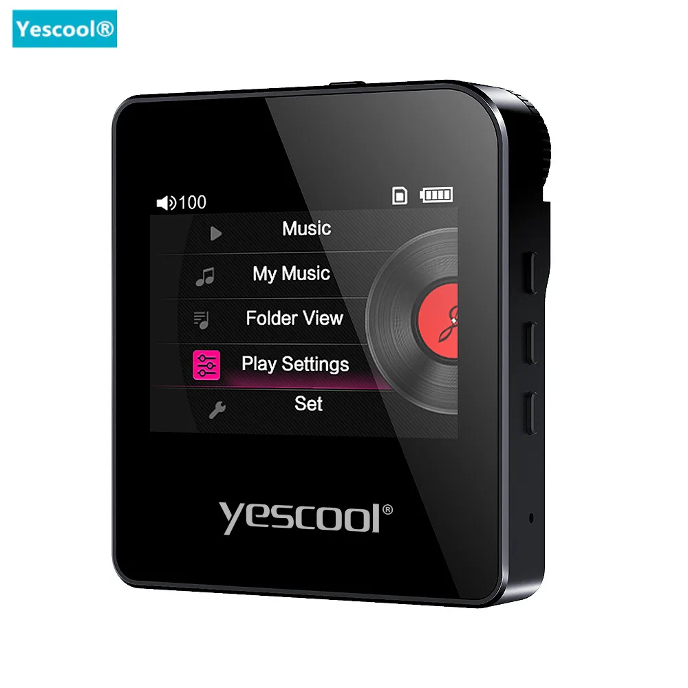 

Yescool S3 Professional HIFI stereo Lossless MP3 player Support 128G TF card Mini Sports music player Support DSD64/128 walkman