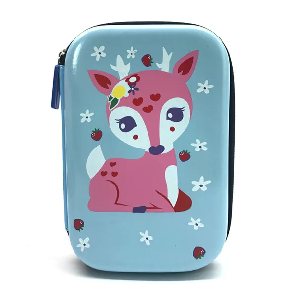 Чехол для карандашей с оленем estuche escolar Kawaii trousse scolaire stylo из искусственной кожи чехол для карандашей школьный - Цвет: C