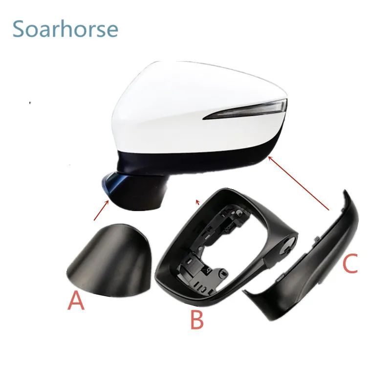 Tanie Lusterko boczne samochodu dolna pokrywa lusterko wsteczne obudowa ramka dla Mazda CX 4 CX 5 2015 2016 2017 2018