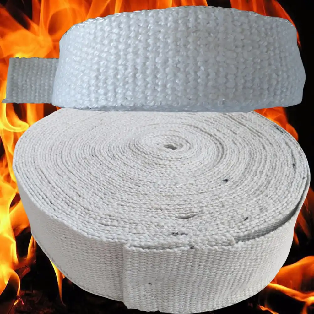 width50xthickness 5mm Ceramic Fiber Belt Fabric High Temperature Resistant Flame Retardant