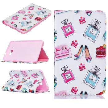 

For Samsung Galaxy Tab J Max 7.0 T285 T285YD T280 Tablet Case Print Design Folio PU Leather Protective Cover Shell Protector