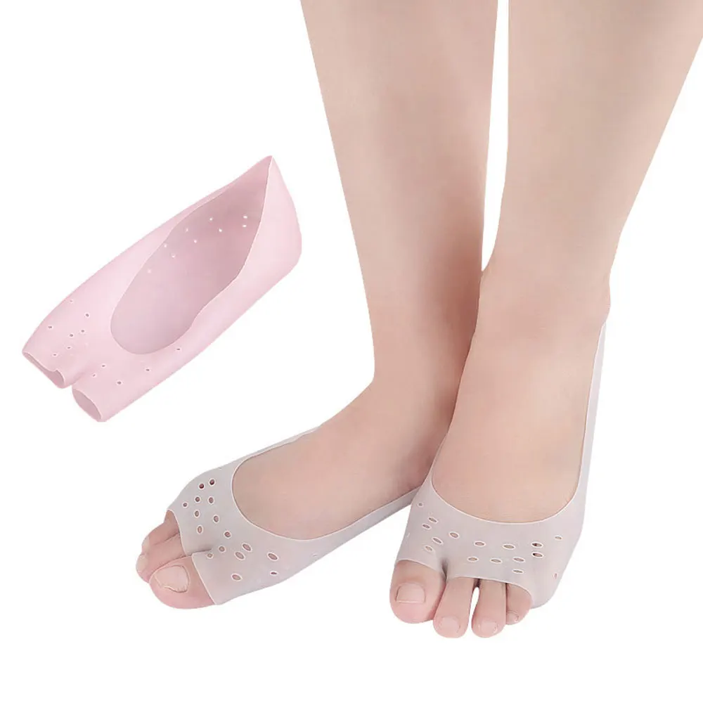 1 пара силиконовых носков для удаления мозолей и сухих трещин кожи для предотвращения подошвенного фасциита и боли в пятке