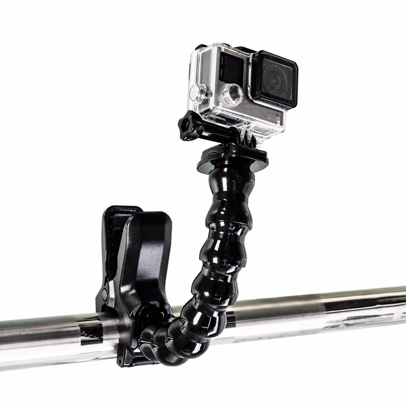 Челюстей Flex Clamp Mount для GoPro аксессуары Go Pro Hero 7/6 3 3+ 4 4 session SJCAM SJ4000 SJ5000 M20 спортивной экшн-камеры XIAOMI YI 2 4 k Экшн-камера Eken h9r/h9