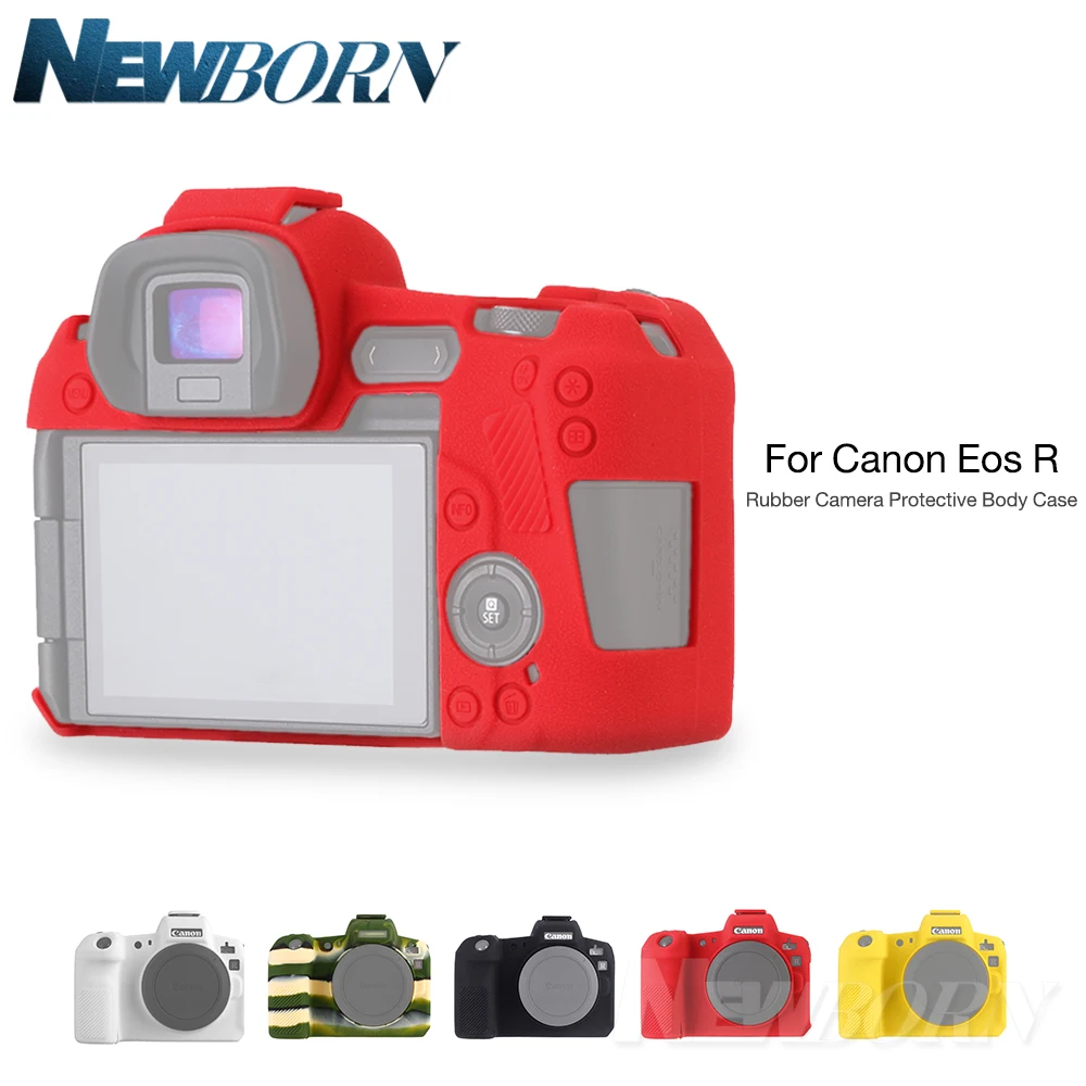Легкий резиновый силиконовый чехол для камеры защитный Canon Eos R мягкий чехол|Сумки