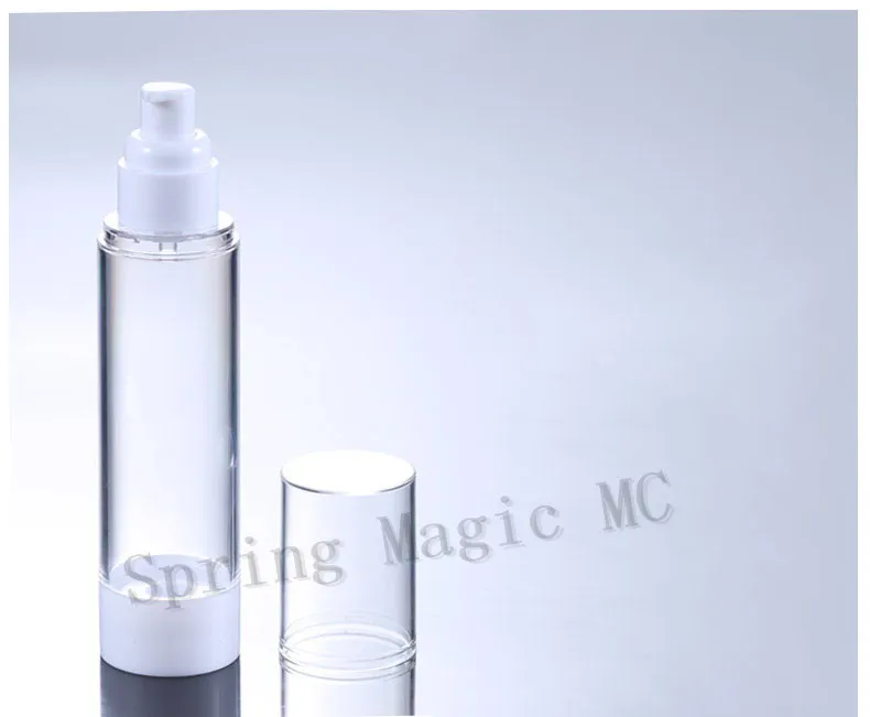 50ML Clear Perfume Vacuum Bottle,Foundation/Eye Cream pump Empty Vial