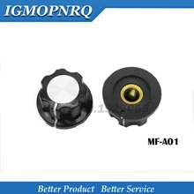 10 pces MF-A01 baquelite potenciômetro botão tampa diâmetro 19.5mm com furo rv16 3.2mm novo