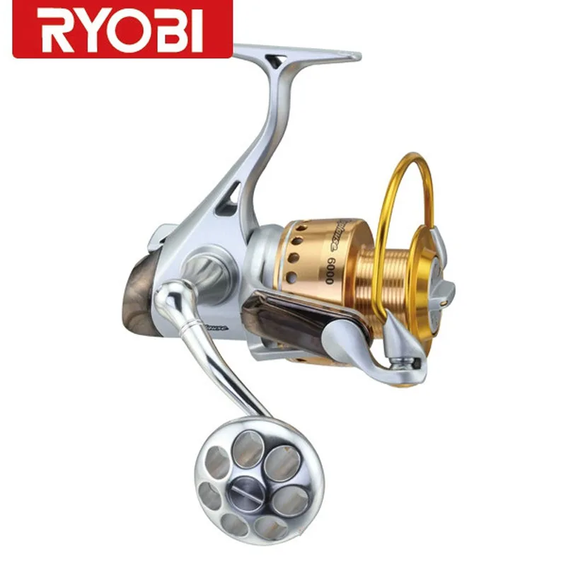Оригинальная Рыболовная катушка RYOBI для спиннинга 5 ВВ алюминиевая карпа Fising Molinete