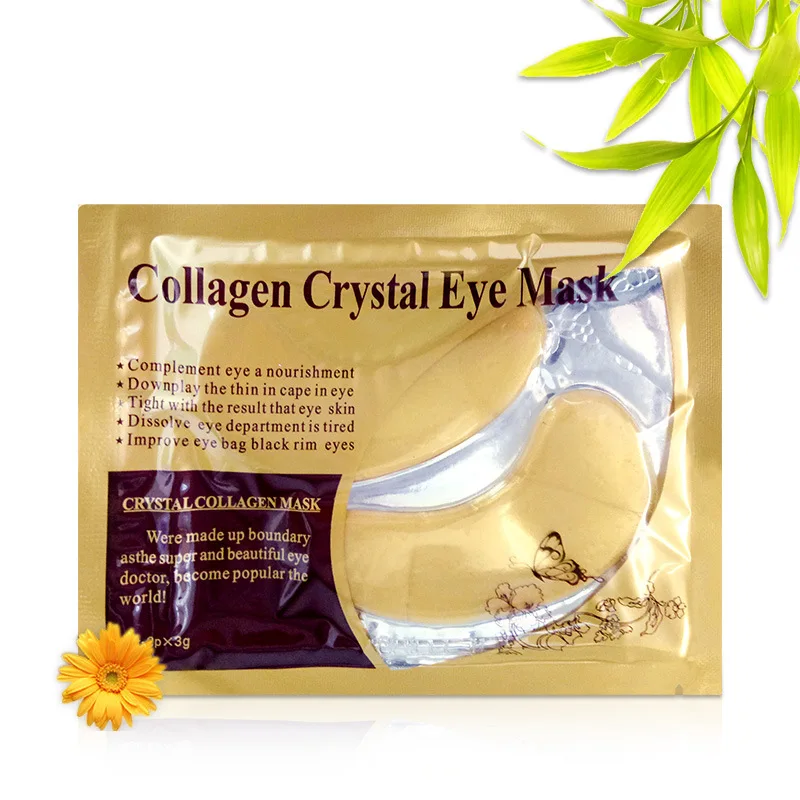 

TELEN Gold Crystal Collagen Powder Eye Mask 2pcs/pair (bag) Anti-Aging Face Care Sleeping Eye Patches Eliminates Dark Circles