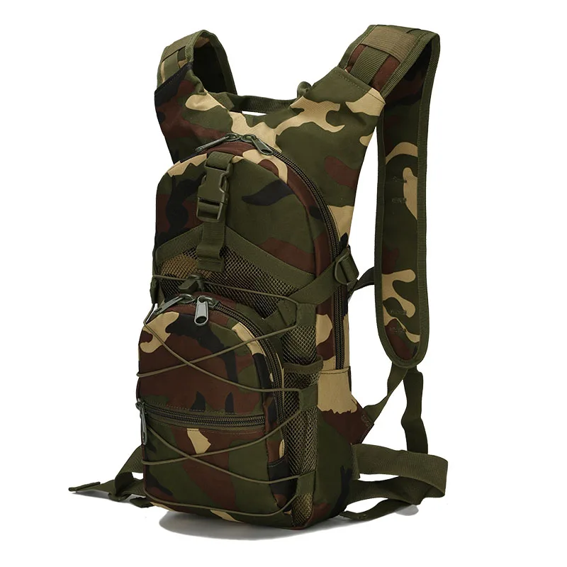 Походный рюкзак для альпинизма, походный портативный армейский рюкзак из ткани Оксфорд, камуфляжный рюкзак с пряжкой для мужчин и женщин - Цвет: 2C Jungle camo