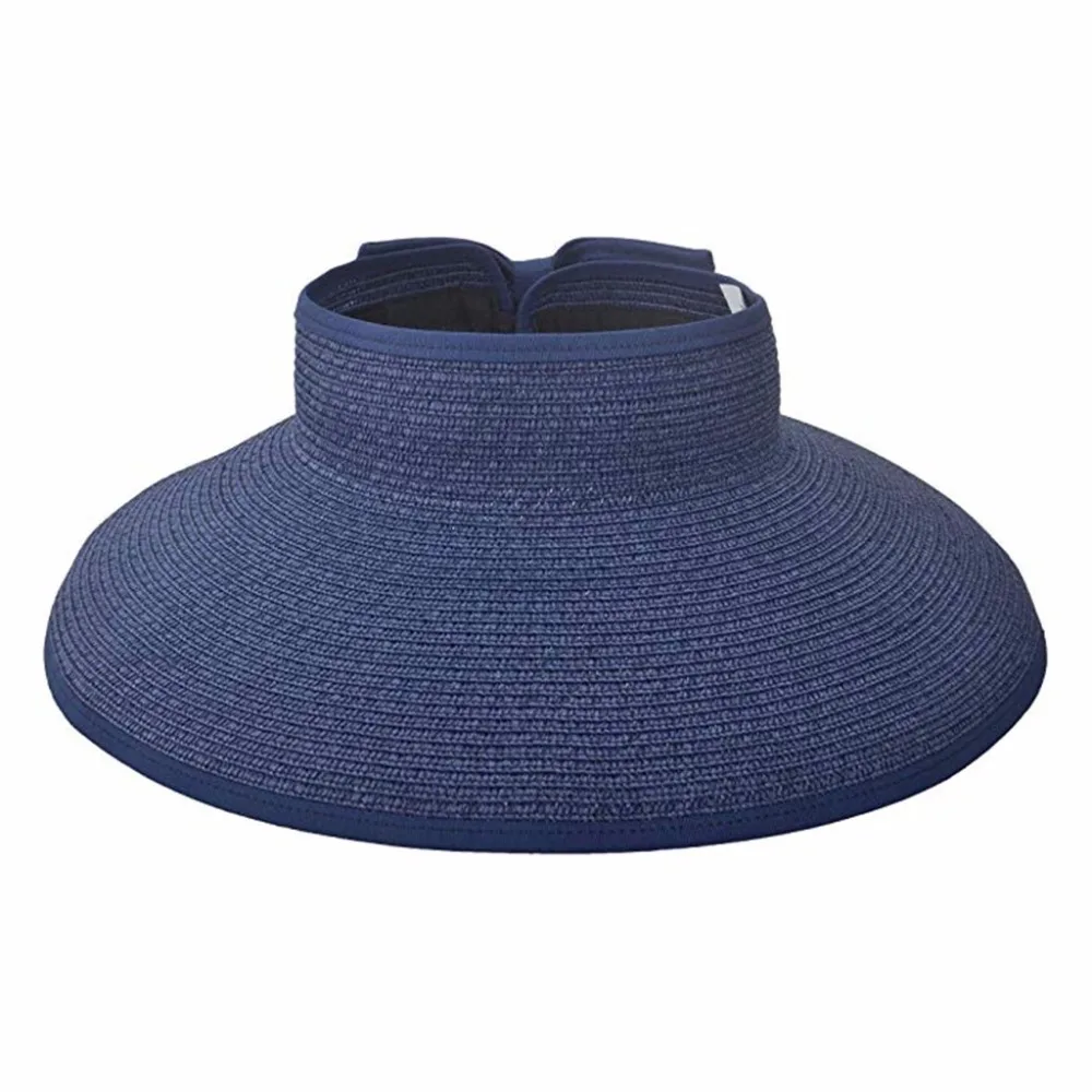 Women Beach Summer Hat Anti-UV Sun Protection Foldable Straw Hats Wide Brim Visor Cap Cover Sombrero Mujer Verano Dropshipping c