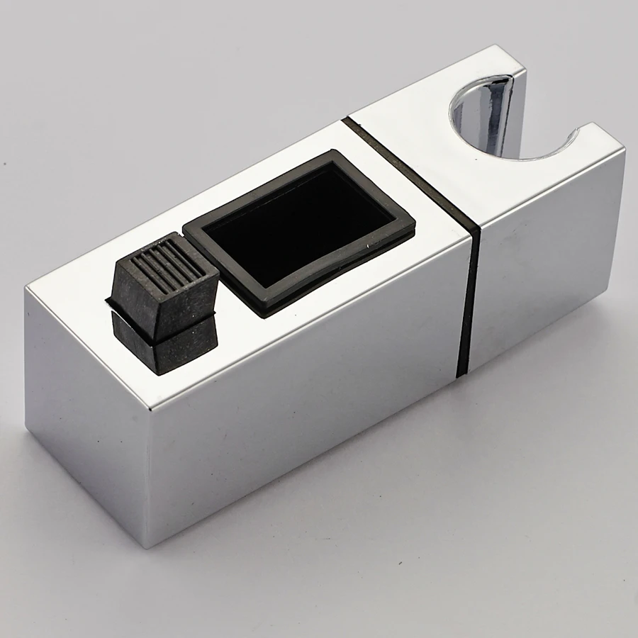 ﻿Buy Chrome ABS Plastic Shower Slide Rail Bar Holder Adjustable Clamp