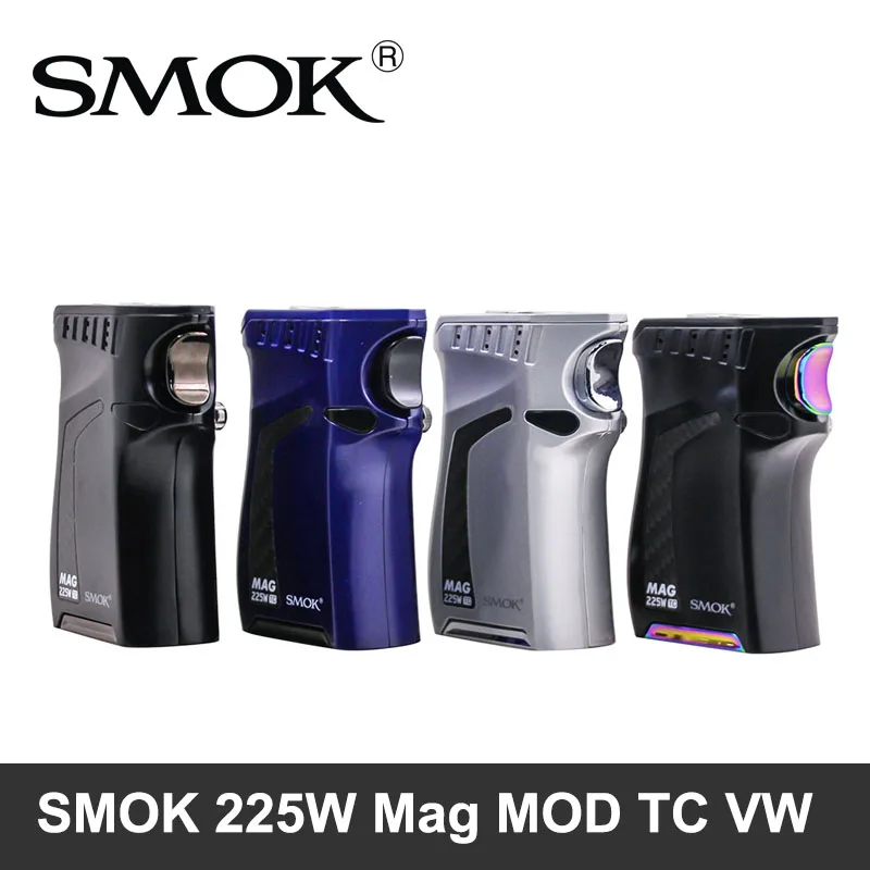 

Original SMOK 225W MAG Mod TC VW Box Mod 18650 Large Screen 510 thread Electronic Cigarette Vape Mod KIT VS Vaporizer Mag Kit