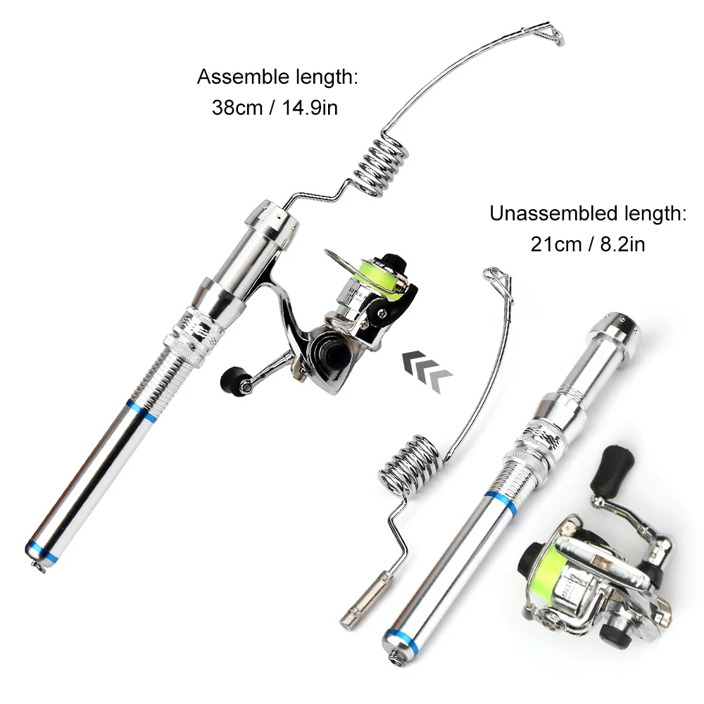 Lixada 38 سنتيمتر الجيب الصيد رود بكرة كومبو القصر روك البحر قصبة الصيد الغزل بكرة كومبو كيت المحمولة Pesca معالجة