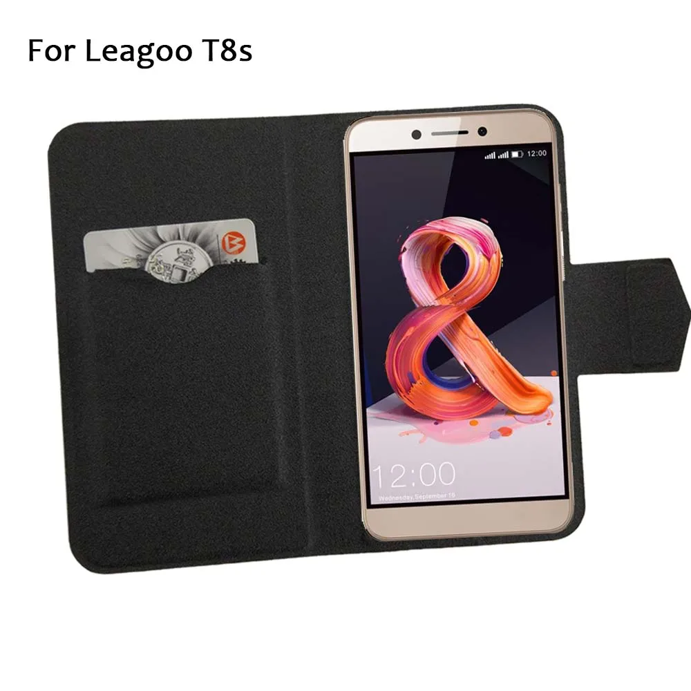

5 Colors Hot! Leagoo T8s Case Phone Leather Cover,Factory Price Protective Full Flip Stand Leather Phone Shell Cases