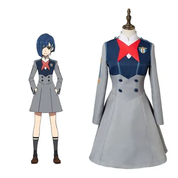 

Hot Anime DARLING in the FRANXX Cosplay Icigo Code 015 Adult Women Uniform Dress Cosplay Costume Halloween Carnival