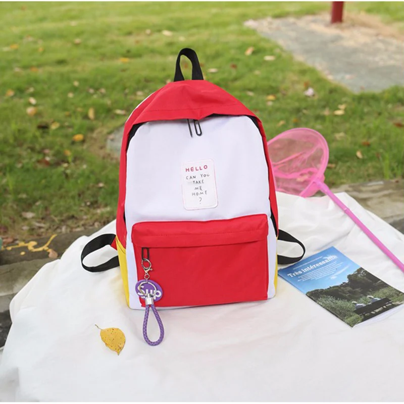 Schoolbag female student Korean campus backpack Korea fresh girl simple