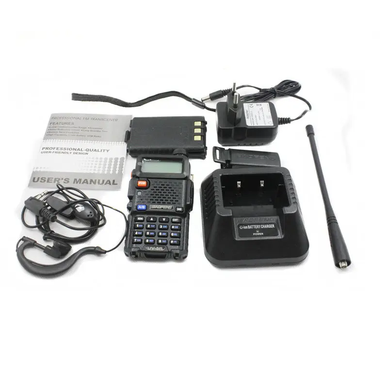 Baofeng UV-5R двухдиапазонный двухсторонний радио VHF/UHF 136-174/400-520 МГц FM радио