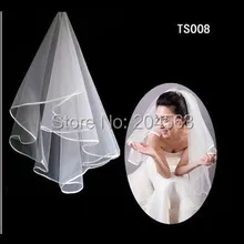 Один-Слои белый или слоновая кость Локоть Длина свадебная фата Короткие Veil