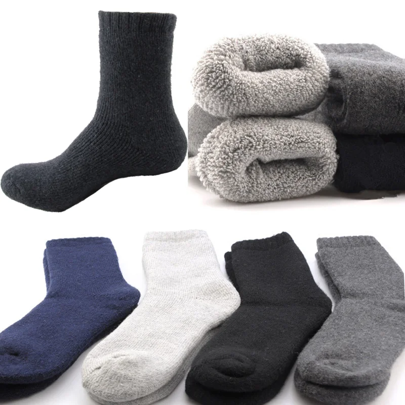 Новые модные мужские зимние носки из шерсти, плотные удобные мужские носки, устойчивые к холоду, теплые носки мужские повседневные