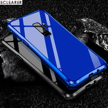 

Luxury Case For Samsung Galaxy S9/ Plus Plated Aluminum Metal Bumper + Acrylic Back Cover Case For Samsung Galaxy S8/ Plus Coque