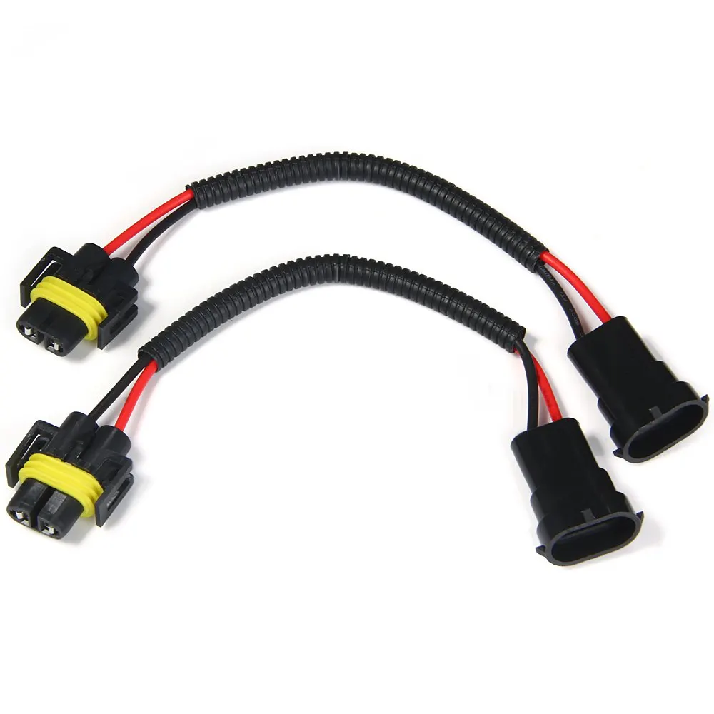 2pcs Cables Extension Adapter Wiring Harness Socket Wire Connector Cable Plug For HID LED Car Foglight Headlight Lamp Bulb-in Cables, Adapters & Sockets ...