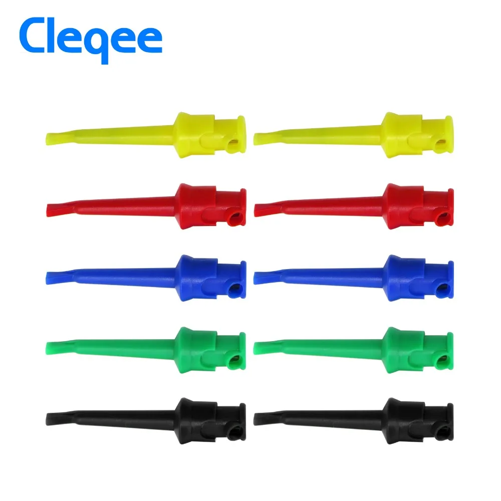 2x Multimeter Lead Wire Kit Test Hook Clip Grabbers Test Probe for SMT//SMD I U/_X