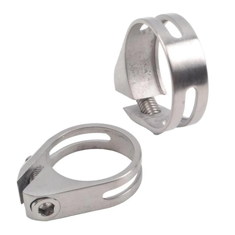 MTB Bicycle 27.2/30.8/31.6mm Seatpost Clamp Titanium Alloy Screws Lock