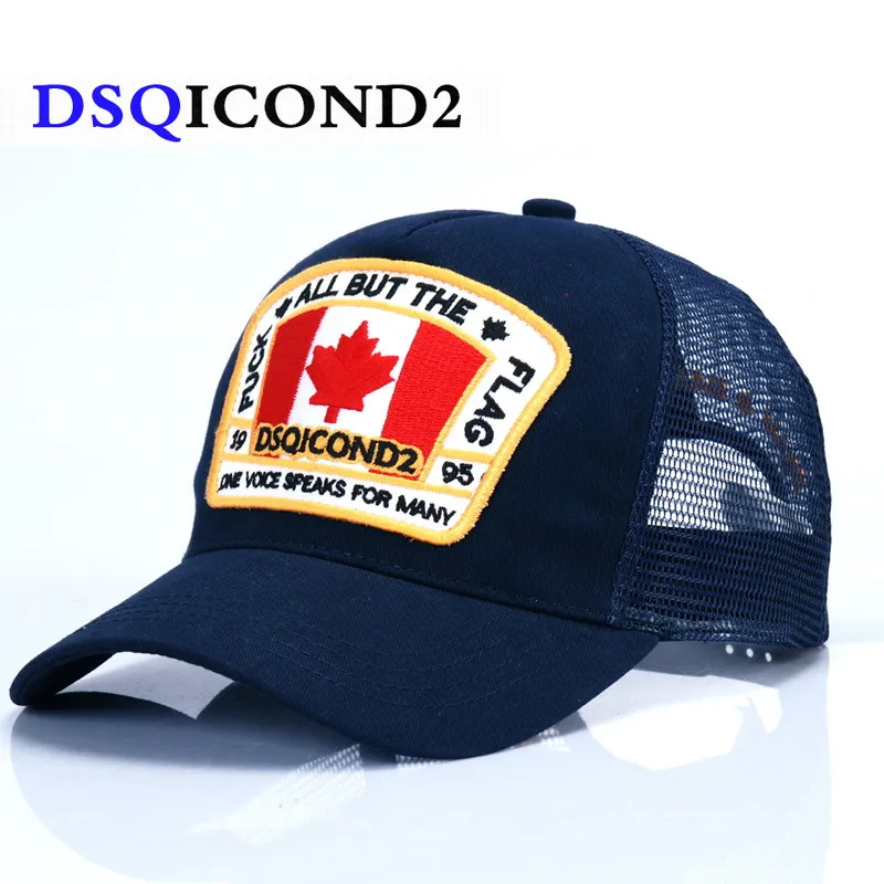 DSQICOND2 Cap Cotton DSQ Letters Casquette Hat Embroidery 2019 Black Dad Hip Hop Baseball Cap Snapback Hat Cap for Man Woman hat navy seal baseball cap