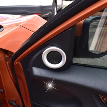 

Fit For Honda Civic 10th 2016 2017 ABS Matte A Pillar Post Interior Stereo Speaker Cover Trims Ring Bezel Decoration Frames 2Pcs