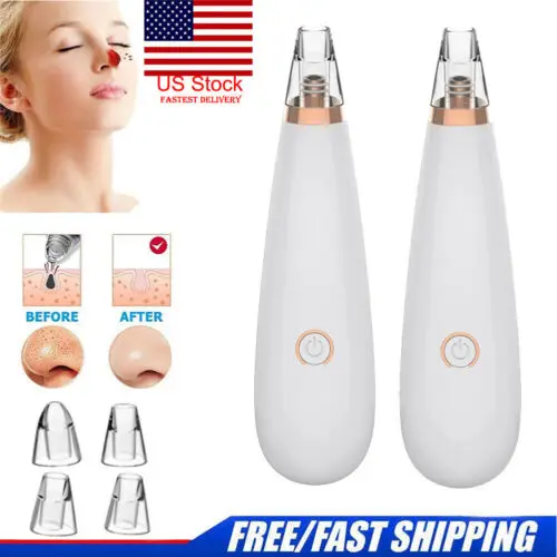 

US Electronic Blackhead Remover Vacuum Suction Facial AcnePore Cleaner Extractor
