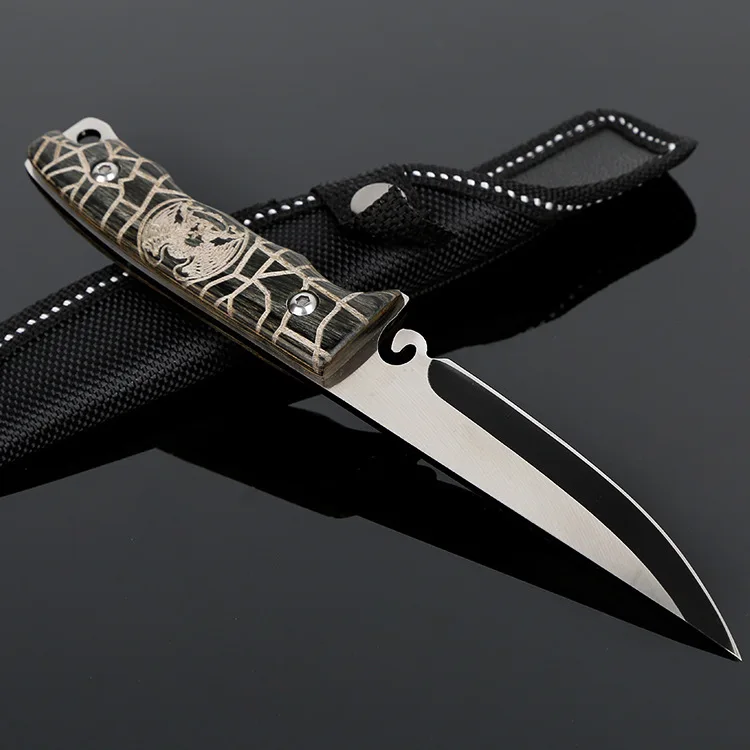 Нож с фиксированным лезвием, тактический охотничий нож, уличные инструменты, Походный нож для выживания, лучший подарок, ножи с ножнами SP51