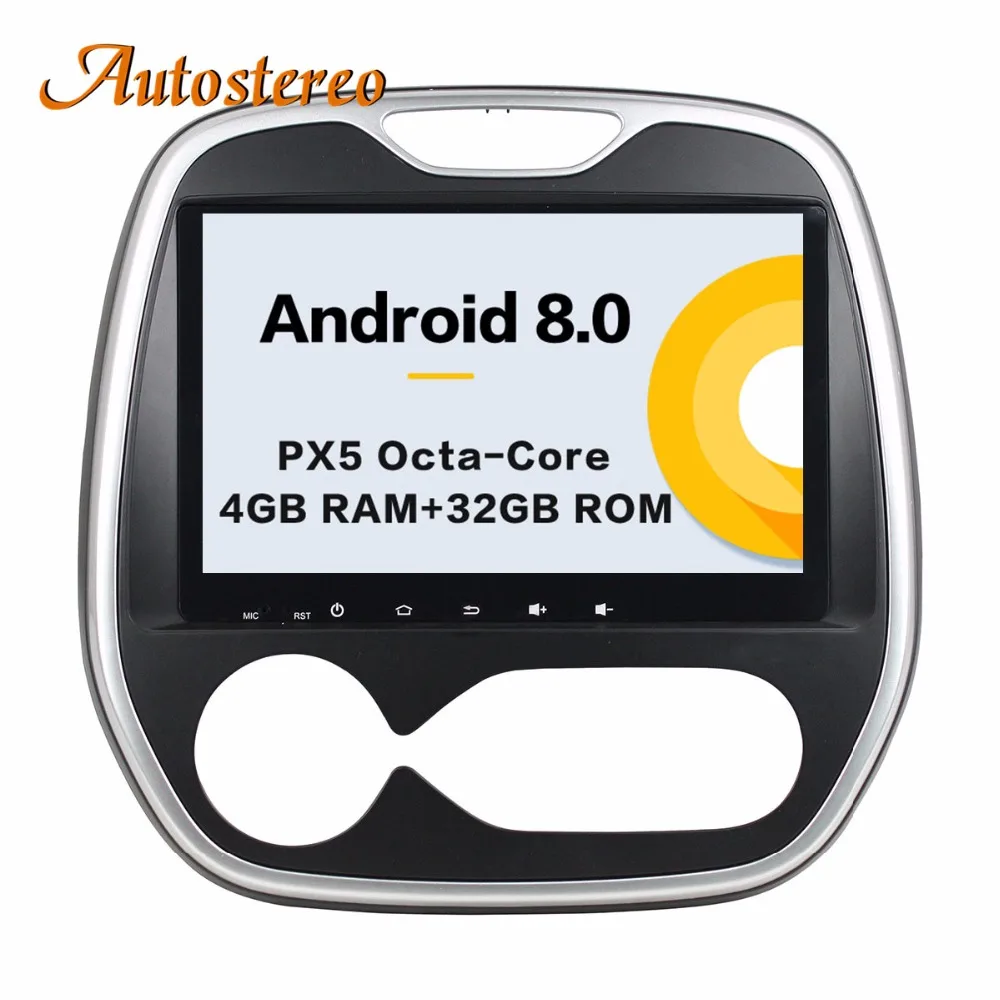 

Autostereo Android 8 4+32G Car DVD Player GPS navigation For Renault Capture AT 2011+ head unit multimedia player tape recorder